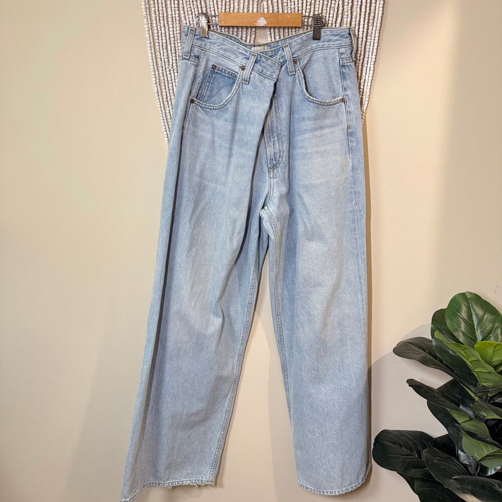 Agolde Light Wash Vana Fold Jean 28